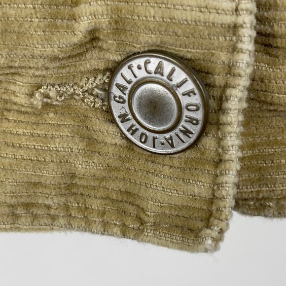 Brandy Melville John Galt Tan Corduroy Sherpa Lined Jacket Small - Picture 8 of 15